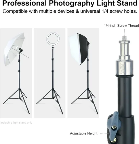 Miniatura 4 de LINCO Lincostore Zenith - Juego de dos soportes de luz para estudio fotográfico de 7 pies para HTC Vive VR, video, retrato y fotografía de producto