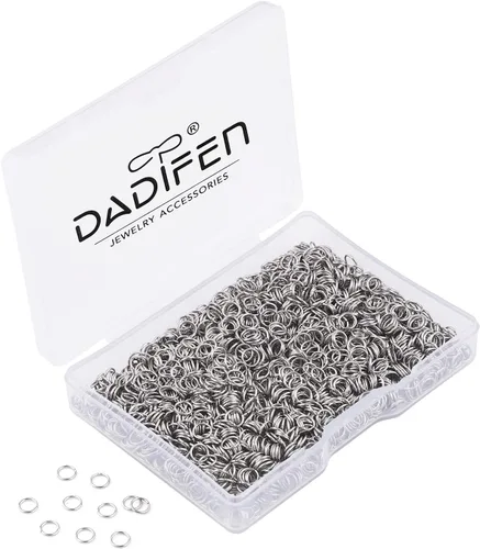 Miniatura 15 de Anillos de salto de oro de 0.157 in, 0.197 in, 0.236 in, 0.276 in, 0.315 in, 0.394 in, anillos de salto abiertos para joyería suministros