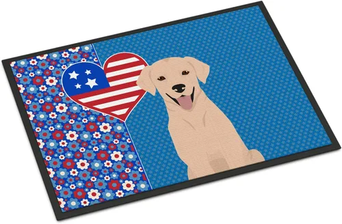 Miniatura 134 de Caroline's Treasures WDK5119JMAT Airedale Terrier USA - Tapete para interiores o exteriores, 24 x 36 pulgadas, tapete para puerta delantera