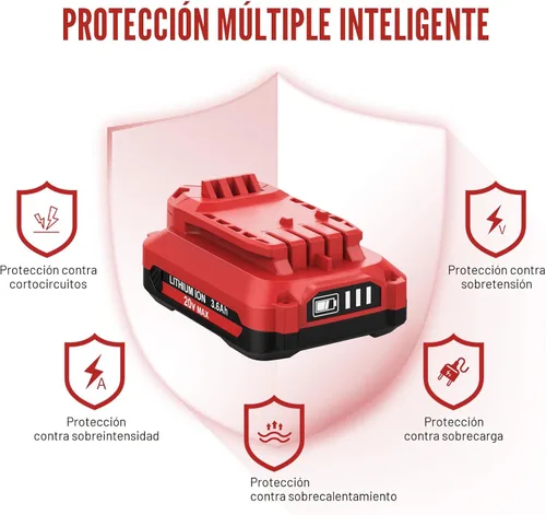 Miniatura 3 de Paquete de 2 baterías de iones de litio de 20 V 3600 mAh de repuesto para Craftsman V20, compatible con Craftsman batería de 20 voltios, 3.6 Ah MAX