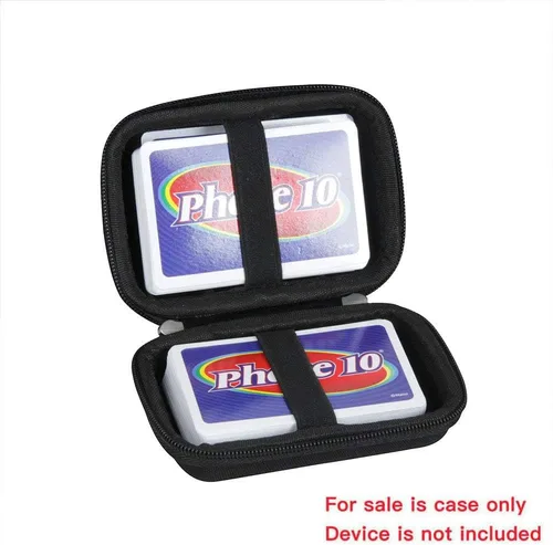 Miniatura 2 de Hermitshell Estuche rígido de viaje para juego de cartas Mattel Games Phase 10, no incluye tarjetas
