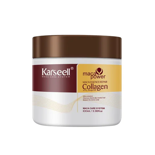 Karseell 100ml 3.38floz Tratamiento capilar de colágeno con aceite de argán, mascarilla acondicionadora de esencia de colágeno para cabello seco y