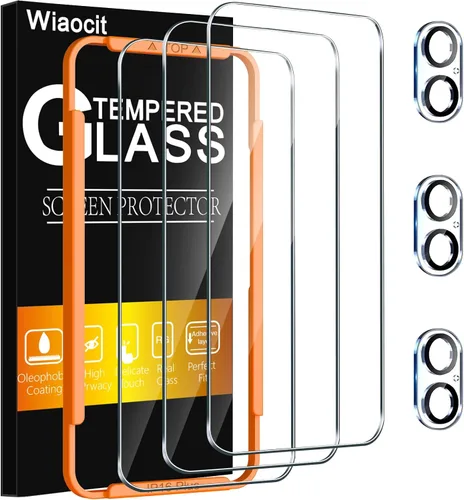 Miniatura 14 de Wiaocit Paquete de 3 protectores de pantalla de vidrio templado de dureza 9H y 3 protectores para lentes de cámara para Samsung Galaxy Z Fold 7