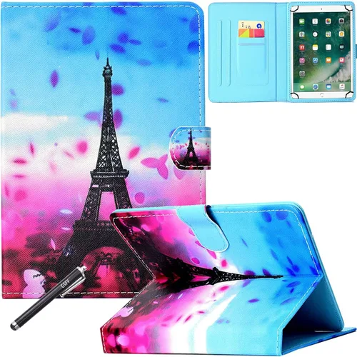 Miniatura 22 de NewShine - Funda universal para tablet de 7.9 a 8.5 pulgadas, funda de piel sintética para iPad mini 1/2/3/4, Galaxy Tab 3/4/Note 8.0, Amazon Kindle