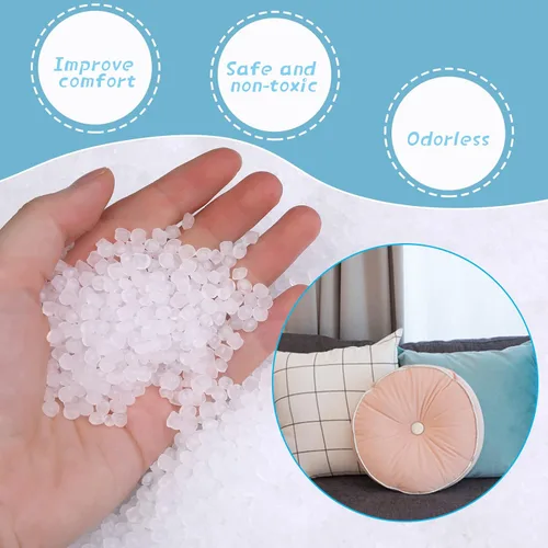 Miniatura 6 de Jmuiiu Cuentas de relleno prémium de 3.52 onzas, relleno para animales de peluche, cuentas rellenas con peso, bolitas de polietileno para bolsas
