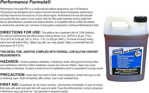 Miniatura 3 de Stanadyne Performance Formula - Aditivo para combustible diésel, paquete de 2 jarras de 1/2 galón, parte # 38566