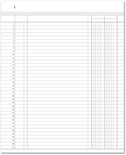 Miniatura 3 de BookFactory Libro de contabilidad de 2 columnas/libro de cuentas/libro de contabilidad/cuaderno (libro columnar de dos columnas) – tapa dura