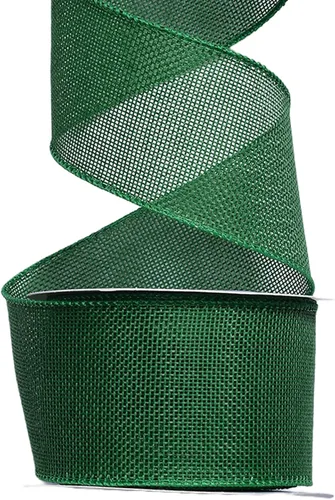 Miniatura 8 de Ribest Cinta de arpillera con alambre verde musgo, 1 1/2 pulgadas 10 yardas, cinta de yute para decoración de lazos, manualidades, envoltura