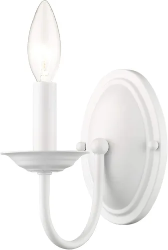 Miniatura 13 de Livex Lighting 4151-04 Home Basics Aplique de Pared Negro de 1 Luz
