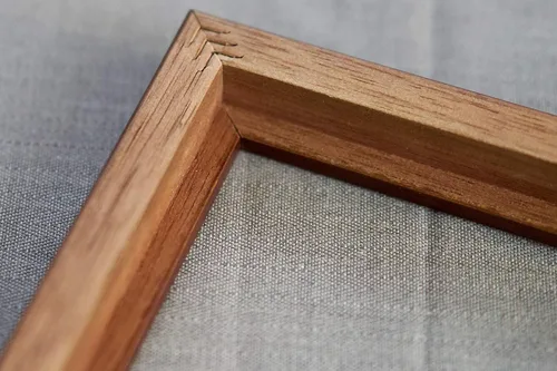 Miniatura 4 de Marco de fotos de madera maciza marrón de 27 x 40 pulgadas, ancho de 0.75 pulgadas, marco de póster de película de una hoja, marco de fotos