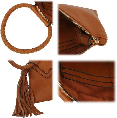 Miniatura 3 de Monedero de mano para mujer, cartera de noche con correa de mano, informal, formal, de cuero vegano, Metro Muse