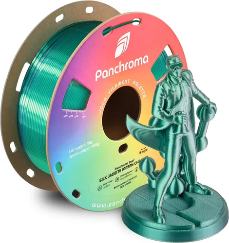 Miniatura 12 de Panchroma - Filamento de impresión 3D de ácido poliláctico (PLA) en degradado de Halloween, naranja, amarillo y magenta, 0.069 in, carrete de 2.2
