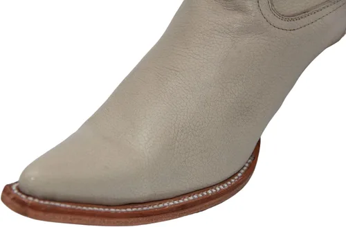 Miniatura 5 de The Western Shops Botas bordadas de cuero genuino para hombre