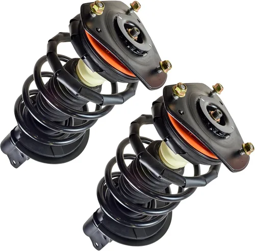 Miniatura 125 de TRQ Conjunto de Amortiguador y Resorte Delantero Cargado con Resorte Helicoidal Pre-ensamblado Compatible con Jeep Cherokee Limited AWD 14-22 Sin