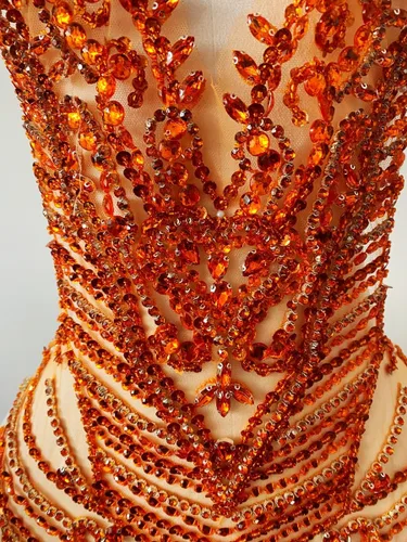 Miniatura 6 de Apliques de diamantes de imitación hechos a mano para coser en cuentas, parches de recorte, accesorios para vestido de novia, parche de encaje