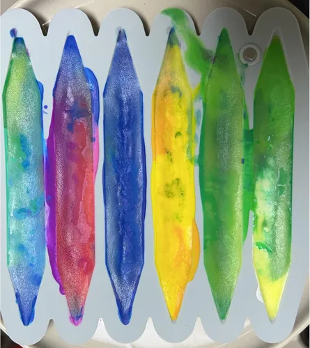 Miniatura 5 de DLUCKY Molde de reciclaje de crayón, 4 unidades, molde de silicona 3D de doble punta, apto para horno, silicona pura, molde de crayón reutilizable