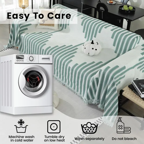 Miniatura 7 de Funda de Sofá Reversible Resistente al Desgaste, Funda Gruesa de Chenilla para Sillón y Sofá, Funda de Sofá Apta para Mascotas, Protector de Muebles