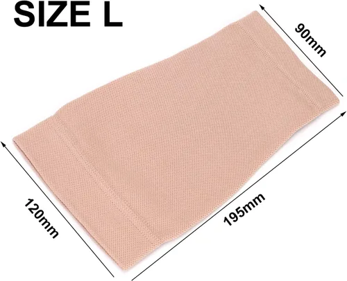 Miniatura 5 de HiTreasure 1 pieza de fundas de compresión para tatuaje de antebrazo completo para hombres y mujeres (L, beige), Beige, Grande