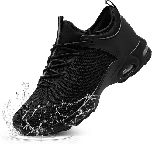 Miniatura 9 de LARNMERN Waterproof Steel Toe Air Shoes Women Slip On Work Sneakers Comfortable Tennis Safety Shoe Lightweight Boot