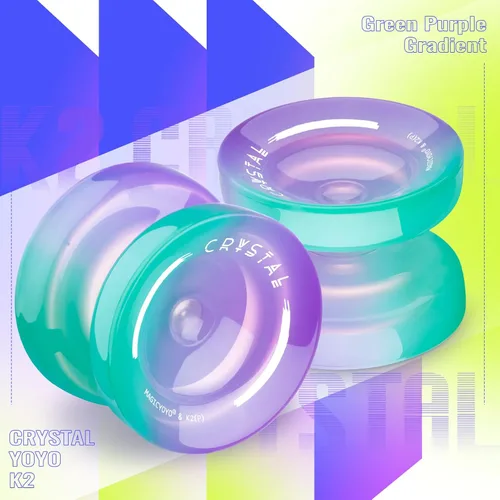 Miniatura 2 de MAGICYOYO Yoyo de cristal K2 para niños de 8 a 12 años, Yoyo sensible para principiantes, yoyo profesional de plástico que no responde para adultos