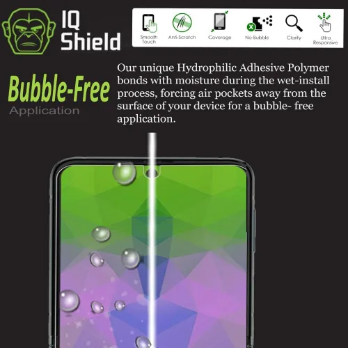 Miniatura 7 de IQShield Paquete de 2 protectores de pantalla para Samsung Galaxy Z Flip 3 5G (no vidrio), fácil de instalar, ultra fino, antiarañazos