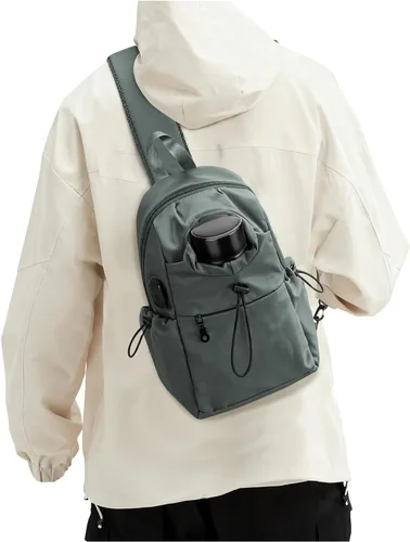 Miniatura 11 de SEAFEW Mochilas tipo bandolera tácticas, Negro, Pequeño, Casual