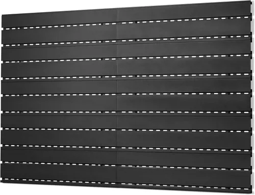 Miniatura 15 de Savior Equipment Sistema de rack de pared de acero resistente, paneles de pared de acero resistente, almacenamiento de montaje en pared, 5 o 10 Gris