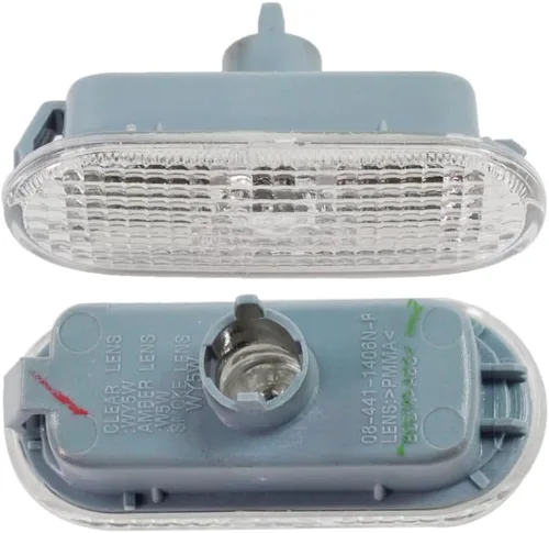 Miniatura 6 de Para Volkswagen Jetta 1999-2005 / Golf 1999-2006 Luz de repetidor lateral para conductor o lado del pasajero Una sola pieza Para VW2570105 1J0