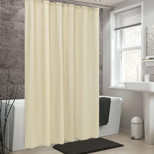 Miniatura 6 de ALYVIA SPRING Forro de Cortina de Ducha de Tela Extra Largo Impermeable - 72" x 96", Suave y Ligero Cortina de Ducha X-Larga con 3 Imanes, Lavable a
