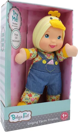 Miniatura 13 de Baby's First Muñeca musical suave y tierna de 12 pulgadas con diseño de animales de granja Friends Cow Sings Old McDonald Had a Farm