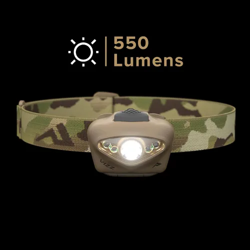 Miniatura 4 de Princeton Tec Vizz Linterna Frontal de 550 Lúmenes LED Ajustable, Resistente al Agua IPX7, Accesorio Esencial para Senderismo, Mochileros, Camping