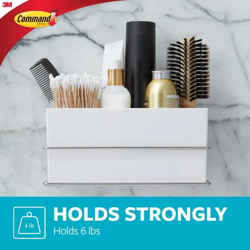 Miniatura 3 de Command Organizador de pared y gabinete con tiras resistentes al agua, organiza tu baño, embalaje fácil de abrir