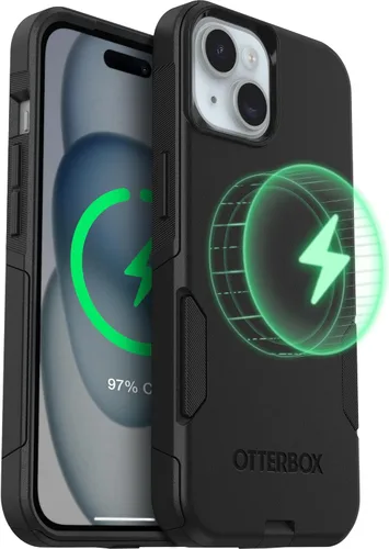 Miniatura 7 de OtterBox Carcasa para iPhone 15 Plus y iPhone 14 Plus Commuter Series, color negro, delgada y resistente, apta para bolsillo, con protección