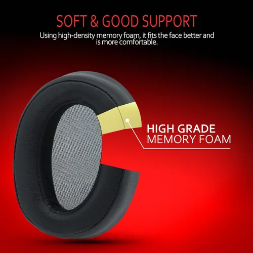 Miniatura 5 de Krone Kalpasmos Almohadillas de repuesto para auriculares Sony WH-H900N h.Ear on 2 y Sony MDR-100ABN, cojines de auriculares Sony compatibles
