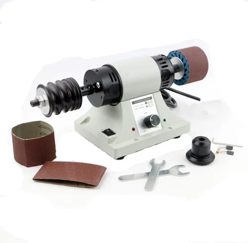 Pulido de cuero pulido máquina de pulir 110 V 350 W escritorio cuero borde rectificadora pulidora lateral de cuero 0-8000RPM