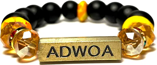 Miniatura 25 de Pulseras africanas tradicionales con nombre nacido en el día para mujeres de Ghana, materiales naturales, ajuste cómodo y holgado