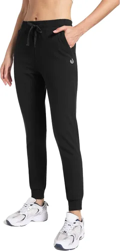 HARTPOR Pantalones deportivos de algodón para mujer, pantalones deportivos para yoga, pantalones deportivos casuales para correr con bolsillos