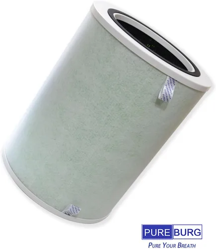 Miniatura 4 de PUREBURG Filtro de repuesto compatible con Happi KJ500, nuestro purificador de aire Happi, True HEPA y carbón activado, filtración multicapa