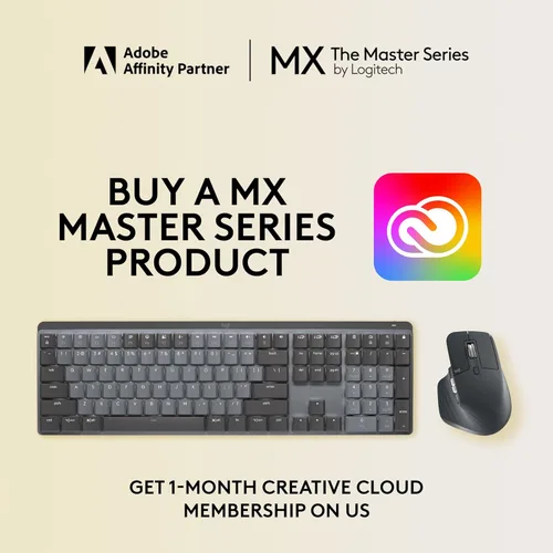 Miniatura 2 de Logitech MX Teclado inalámbrico iluminado mecánico de tamaño completo, lineal y MX Master 3S Performance Wireless Bluetooth Mouse Bundle, macOS