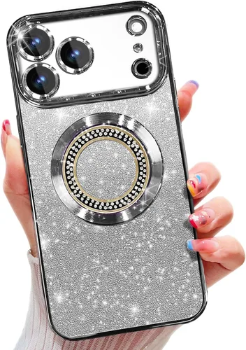 Miniatura 51 de Misscase Funda magnética con purpurina para iPhone 11 compatible con MagSafe, protección completa, delgada, a prueba de golpes, antiarañazos