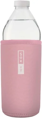 Miniatura 127 de Sok It BotlSok Funda para botella de agua con cubierta de neopreno aislante (Floral abstracto, se ajusta a CamelBak o Nalgene de 12 onzas)