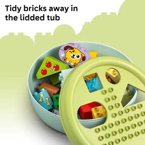 Miniatura 5 de LEGO DUPLO Mi primer clasificador de formas: juguete sensorial de casa de cachorro para niños pequeños - Juego de aprendizaje y clasificación