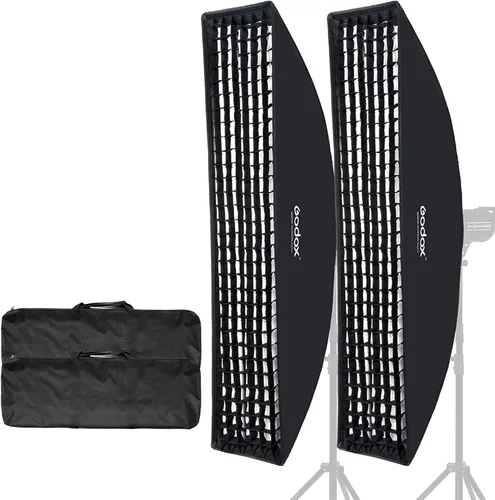 Miniatura 10 de Godox Caja blanda octagonal de 47"/120 cm, con montaje Bowens, compatible con iluminación estroboscópica de estudio MS300 SK400II AD600 AD400Pro