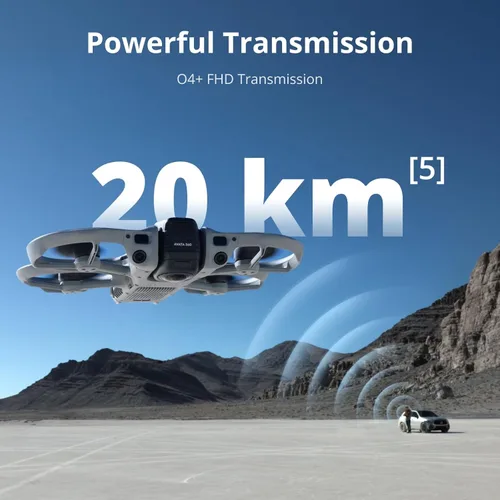 Miniatura 3 de DJI Avata 360 (RC 2), dron de 360 ° con imágenes de 1 pulgada 8K 360° para FPV y filmación aérea, dron con cámara de 360° con protector de hélice.