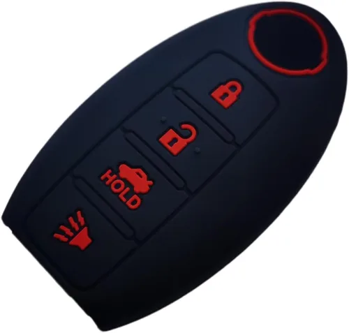 Miniatura 3 de Funda de silicona para llavero sin llave, compatible con Nissan 350Z 370Z Altima Armada GT-R Maxima Murano Pathfinder Rogue Select Sentra Titan