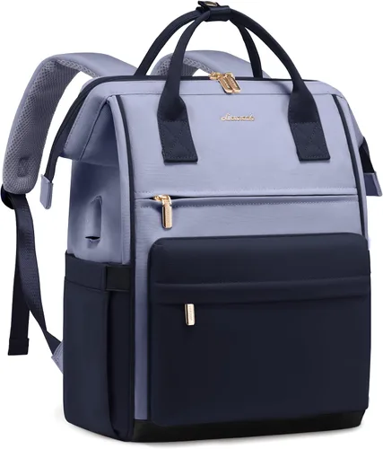 Miniatura 9 de LOVEVOOK Mochila para computadora portátil para mujer, mochila bolso, mochila de viaje de gran capacidad, bolsa de enfermera, bolsa para laptop