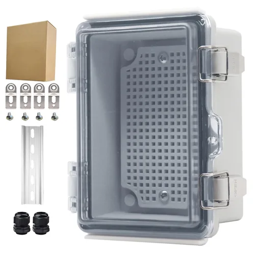 Miniatura 22 de Caja Eléctrica Impermeable para Exteriores Caja de Conexiones Resistente a la Intemperie IP67 Carcasa de Plástico ABS Caja de Proyecto