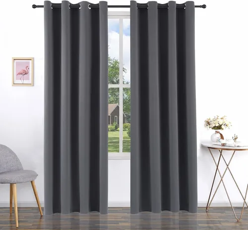Miniatura 79 de Pickluc Cortinas Opacas Azul Marino para Sala de Estar, Cortinas Bloqueadoras de Luz con Ojales, Aislamiento Térmico, Reducción de Ruido, 52 Azul