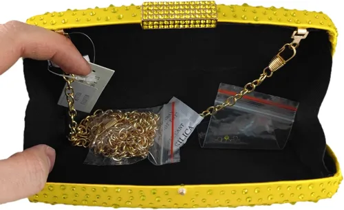 Miniatura 8 de Boutique De FGG Bolsos de noche para mujer, bolsos de mano de cristal para fiesta de boda, bolsos de diamantes de imitación para novia
