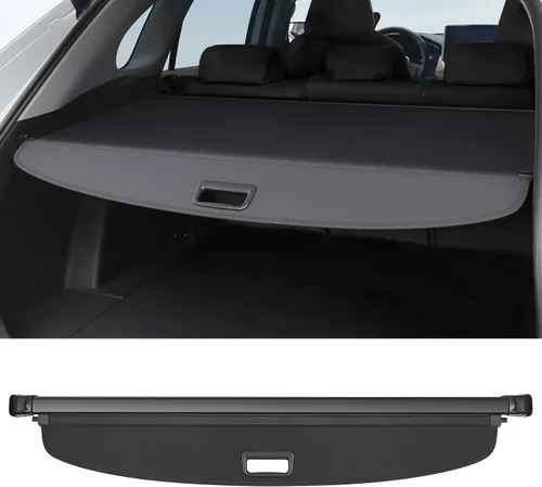 Miniatura 8 de Cubierta de carga compatible con Toyota RAV4 2018 2017 2016 2015 2014 2013, accesorios de lona de textura retráctil, cubierta de maletero, protector